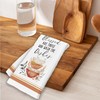 RPLCSPC Brown Funny Kitchen Towels Decorative Set, Flower Hand Dish