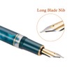 Hongdian N7 Grey Resin Piston Fountain Pen Rabbit Cap, Iridium