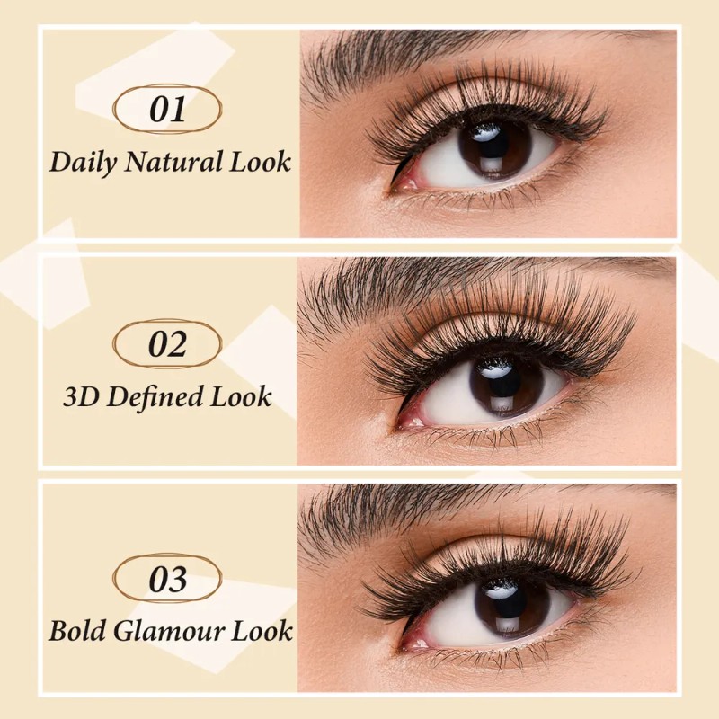 Luminlash Extensiones De Pestañas Pestañas Autoadhesi 01 Look Natural Diario