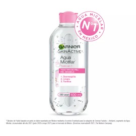 Garnier Skin Active Agua Micelar Desmaquillante todo en 1 400ml