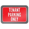 Tenant Parking Only 22.9cm x 15.2cm (9" x 6") Metal
