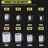 Twidec/350PCS 8 Sizes Aluminum Crimping Loop Sleeve M1.2-M6(3/64''-1/4'') Wire Rope