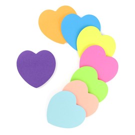8 Color Sticky Notes Super Cute Post It Notes 240 Sheets Self-Sticky Note Pads for School Office Home (Heart Shape Sticky Notes)
