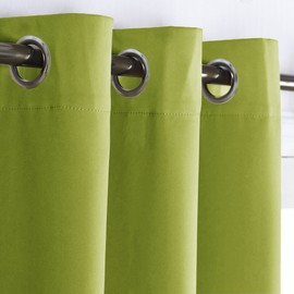 NICETOWN Blackout Curtain Window Drape Panel Noise Reducing Window Decoration Blackout Room Darkening Curtain for Kid's Room (1 Piece, 42 inches Width x 63 inches Length in Fresh Green)