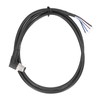 M12 Connector Cable 4 Pin Shielded Right Angle Waterproof Aviation