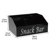 Xbopetda Snack Organizer for Countertop, Acrylic Snack Organizer with 4
