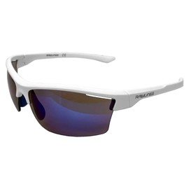 Foster grant Rawlings Baseball Sports Sunglasses White with Blue mirror lenses