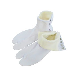 A.S Warm Fleece Tabi Socks, Unisex, 5 Pieces, Microfleece Winter Tabi, S, M, L, 2L, 3L, 4L, Azuma Figure, white