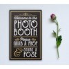 PERFECT PHOTO BOOTH PROP SIGN WITH EASEL BACKER STAND, Great