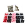 140PCS Triangle 4 Sizes 11-16mm Plastic Flocking Safety Noses Eyes