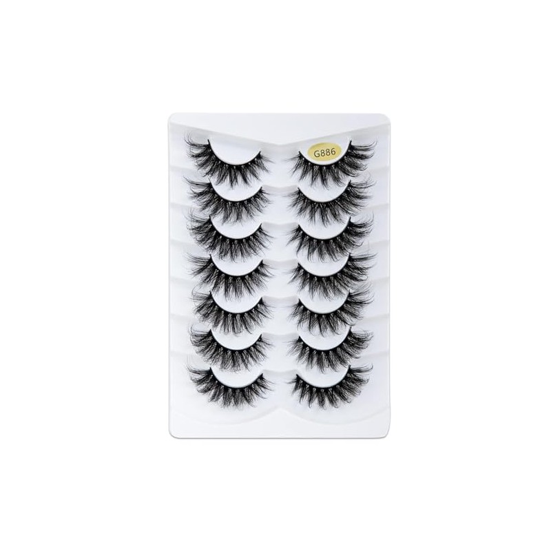 False Eyelashes 6D Artificial Eyelashes Set, Reusable Natural Eyelashes (G886)