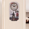 Wall Clock, Good Craftsmanship Rectangular Wall Clock European Retro Rectangular