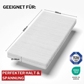 DarBene® Fitted Sheet 180 x 200 cm Jersey Cotton, Flat Sheet 180 x 200, Sheet, Mattress Cover Oeko-Tex Certified Fitted Sheet 180 x 200 cm, Fitted Sheet 180 x 200 cm, Duvet Cover, Anthracite