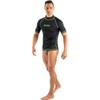 SEAC Men's Rash Guard T Black, Short Sleeve, Sun Protection