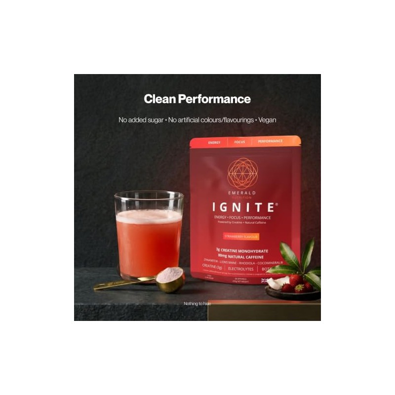 Ignite | Creatine, Caffeine & Electrolytes | Strawberry