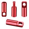 Red Presta Valve caps 2 in 1 Bike tire caps