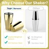 Stainless Steel Cocktail Shaker 2 Piece 18oz Unweighted & 28oz