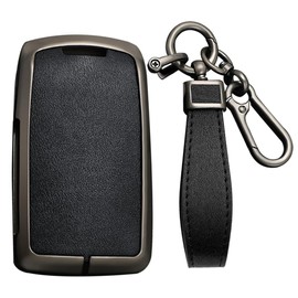 KUNIO Car Key Case Suitable for Mazda 3 CX30 CX-30 MX-30 CX5 CX-5 MX5 CX3 2019-2023 Metal Key Cover Key Case Key Case Key Fob 3 Buttons A Black, A Black