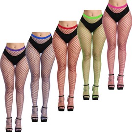 Livfrels Fishnet Stockings Colorful Fishnet Tights Red fishnet stockings Color Fishnets Stockings Fishnet Leggings Colored