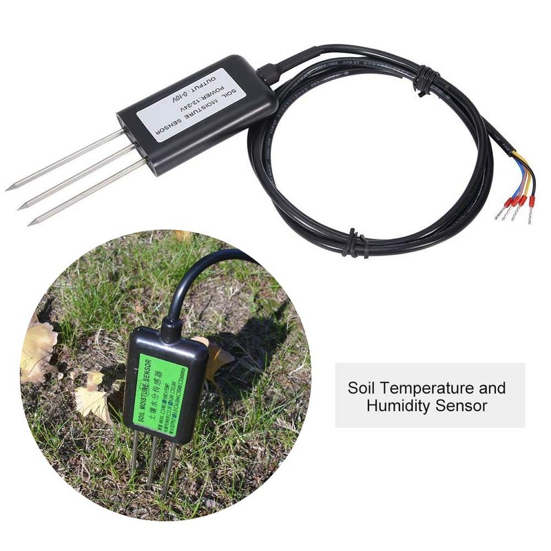 Duokon Soil Moisture Sensor 0-10 V, ABS High-Quality 2-in-1 Soil