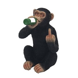 Lesser & Pavey Cheeky Monkey Drinking Home Decor Figurines & Ornaments For Home & Office | Decorative Accessories Statues For Indoor & Outdoor | Lovely Gifts for Women & Men