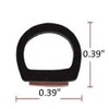 M M SEALS A079-15F D-Shape Weather Stripping Door Seal Soundproofing
