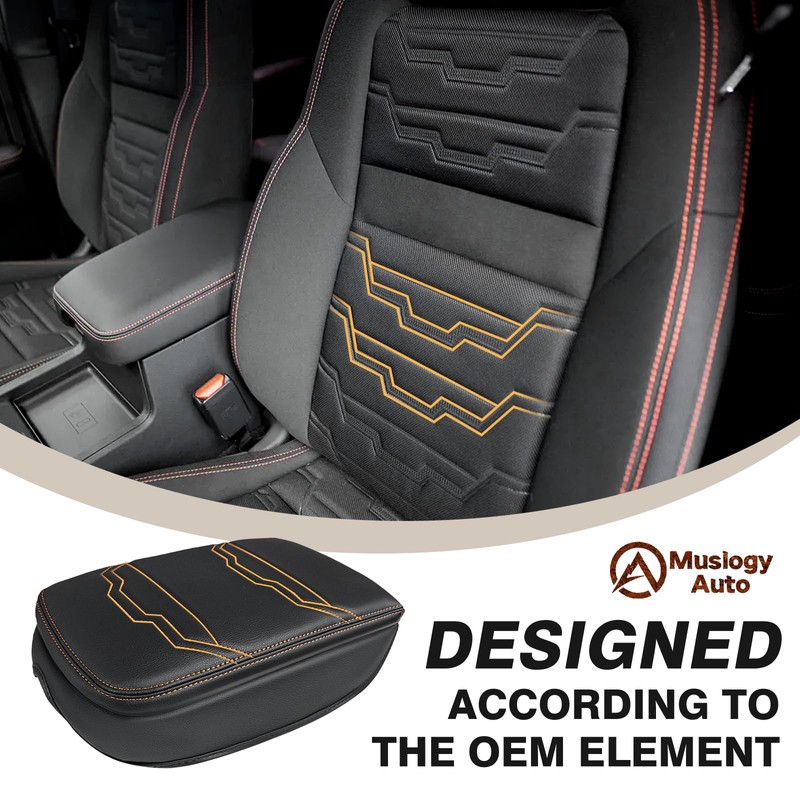 Muslogy for Frontier Center Console Pad Armrest Box Cover Vegan