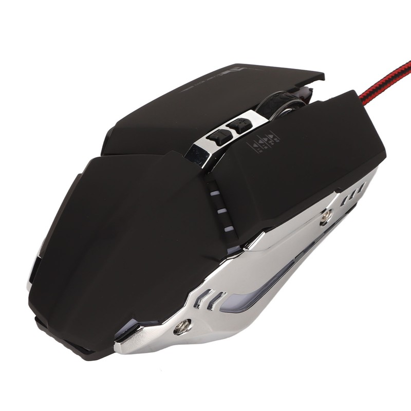 Gaming Mouse Ergonomic Design 4 DPI Adjustable Breathing RBG Backlit