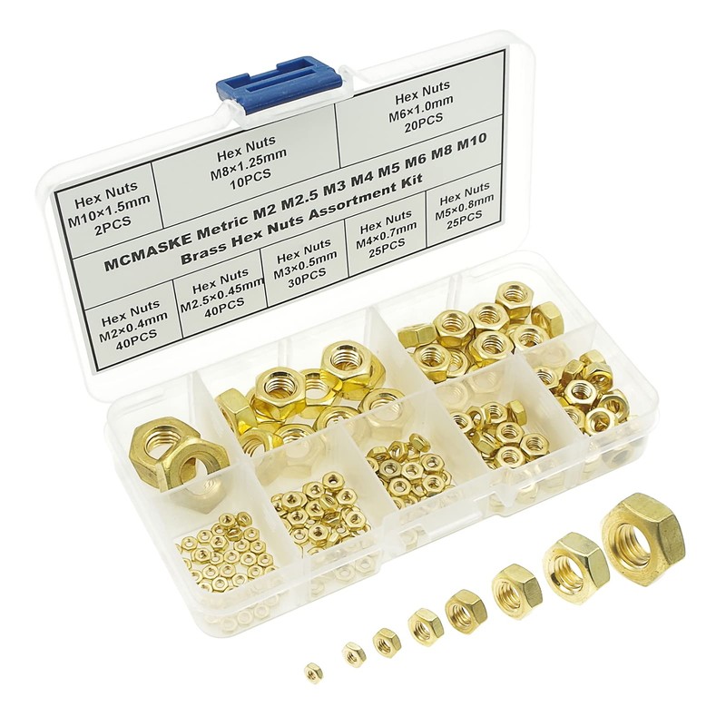 MCMASKE M2 M2.5 M3 M4 M5 M6 M8 M10 Brass