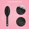 Juego de 2 cepillos de extensiones de cabello para peinar,