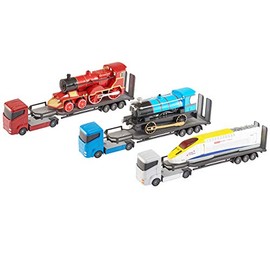 Teamsterz Die-cast Heavy Engine Train Transporter | Kids Metal Toy Rail Vehicles Great For Children Aged 3+
