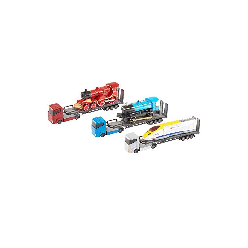 Teamsterz Die-cast Heavy Engine Train Transporter | Kids Metal Toy