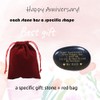 Happy Anniversary Rock Romantic Gifts for Her, Engraved Rock Happy