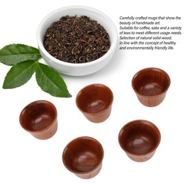 Tazas de té de Hechas a Mano Tazas de té de Multifuncionales Tazas de té de Hechas a Mano para un Toque Rústico Tazas de té de Seguras (5 piezas)