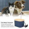 Changor Fuente Agua para Gatos 1,5 L, Material PP, Flujo
