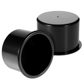 2Pcs Black Sofa Cup Holder, Drop-in Cup Holder Universal Plastic Recessed Cups Holders Insert Replacement Drink Can Holders for Sofa Boat Couch Car Truck Poker Table,3.39Inch