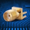 Yosoo SMA Socket, SMA Panel Socket, 10-Piece Brass SMA Female