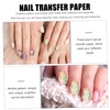 NOLITOY 6Pcs Marble Pattern Nail Transfer Stickers DIY Manicure Supplies