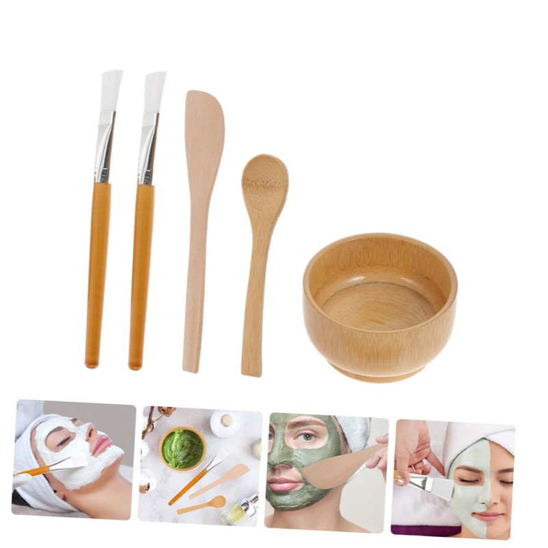 Mikinona 1set Mixing Bowl Set Beauty Accessories Bowl Spoon Mixing