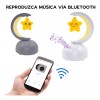 Maíz Bocina Bluetooth Luces Led Recargable Radio Fm Infantil Luna