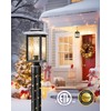 VIANIS Dusk to Dawn Outdoor Post Light Fixture with Pier