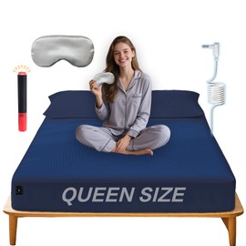 Ali King Grounding Sheets - Queen Sizes, Soft Cotton with Silver Fiber, Down to Earth Grounding Sheets for Improved Sleep Anxiety (Navy Blue, Queen 60 * 80 * 15)
