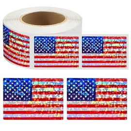 500 Pcs American Flag Stickers,2 * 1in American Flag Decal
