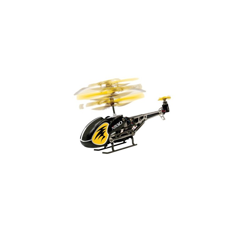 Nikko Yellow Hornet - Yellow Helicopter, 3.5 Channels, LED Headlight,