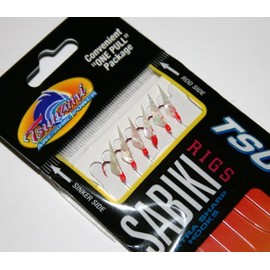 Tsunami Sabiki Rig 46198 Hage Red / Head Red hook size 4