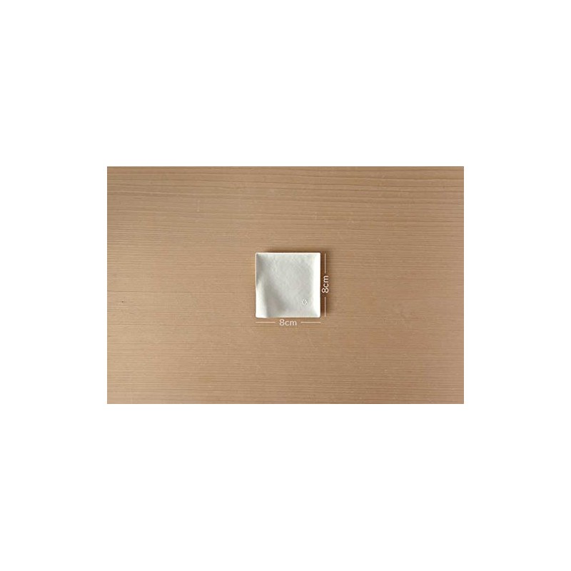 WASARA DM-003R Square Plates (Small), Pack of 12 (1 Bag)
