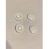 AMZ Clips and Fasteners 50 3/8" White Plastic Flush Type