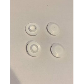 AMZ Clips and Fasteners 50 3/8" White Plastic Flush Type Hole Plugs 3/4" Head