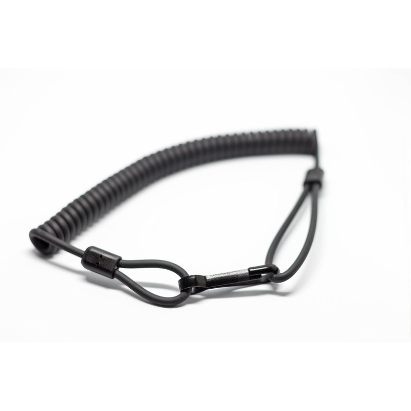 Military-Grade Coiled Kevlar Lanyard with Snap Clip