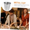COLLBATH Mini Stainless Steel Shot Glasses 4-Piece Travel Mugs Metal